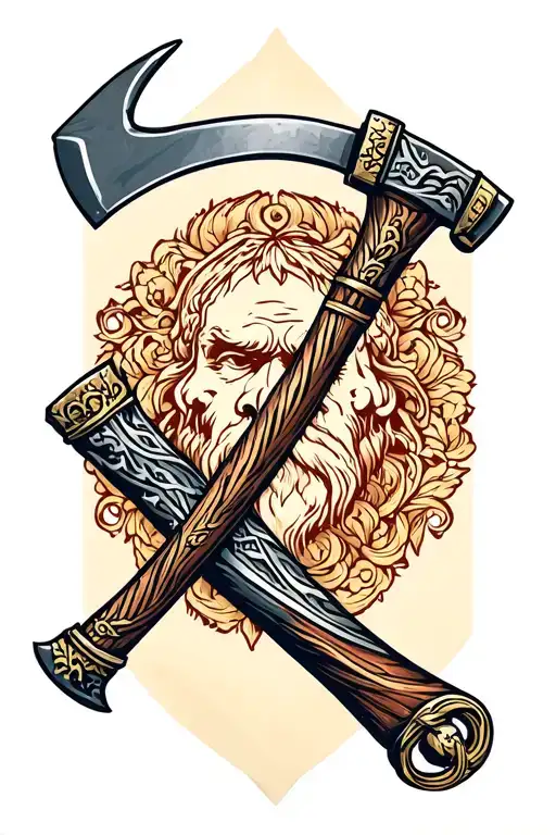 Ice Axe tattoo design idea