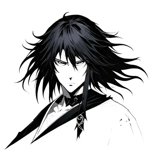 Ulquiorra Cifer Anime Bleach tattoo design idea
