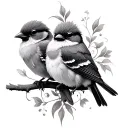 3 Little Birds tattoo design idea