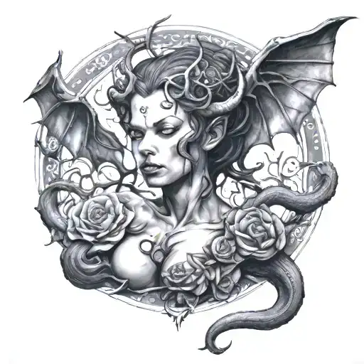 succubus womb tattoo tattoo design idea