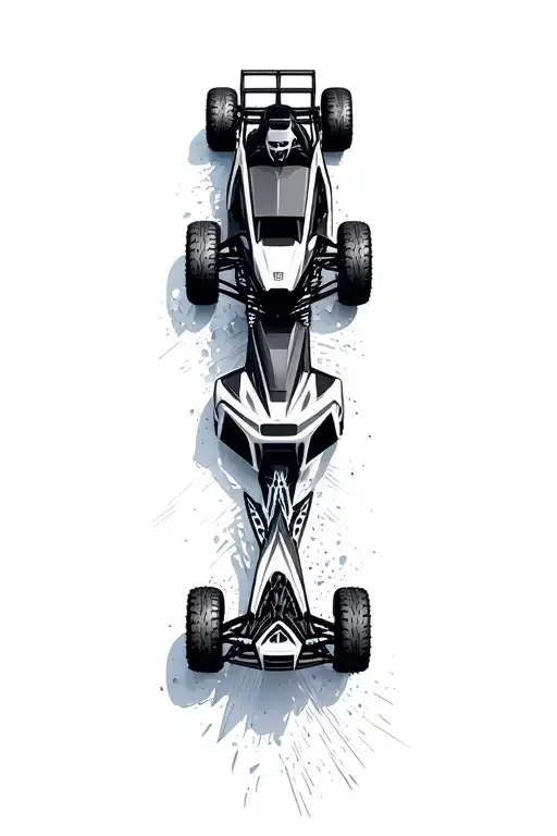 Dune Warrior Polaris UTV racing tattoo design idea