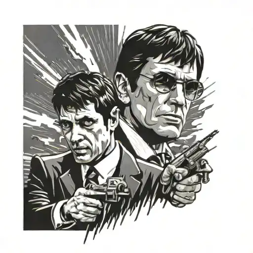 world is yours scarface  tattoo design idea