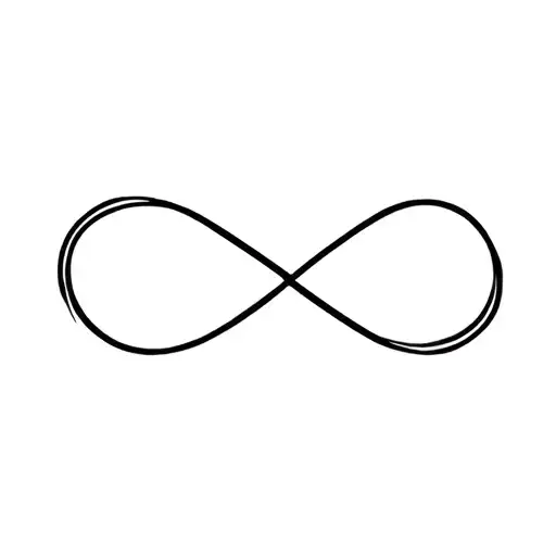Infinity symbol Christ name written tattoo design idea