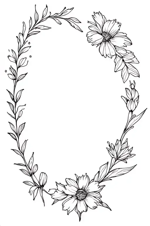 december,march,april,may birth flower bouquet tattoo tattoo design idea