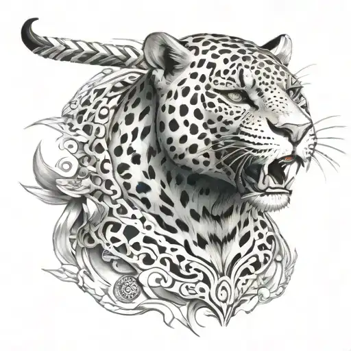 jaguar warrior tattoo design idea