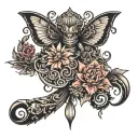 dark to light tattoo design idea