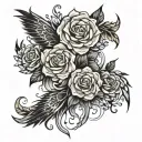 dark to light tattoo design idea