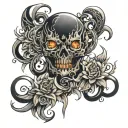 dark to light tattoo design idea