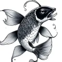 pez koi tattoo design idea