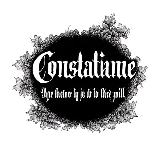 text of Constantine  tattoo design idea