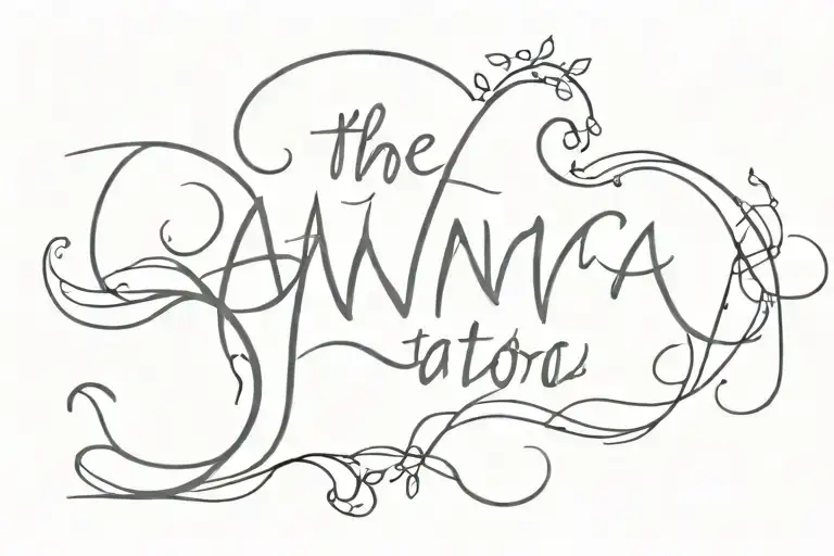 the name tattoo "Anna" tattoo design idea