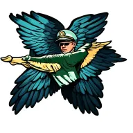 air force airman wings tattoo design idea