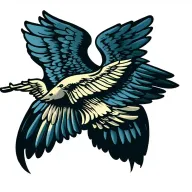 air force airman wings tattoo design idea