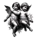 cherubs tattoo design idea