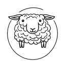 sweater with small sheep  in center of the sweater tattoo design idea