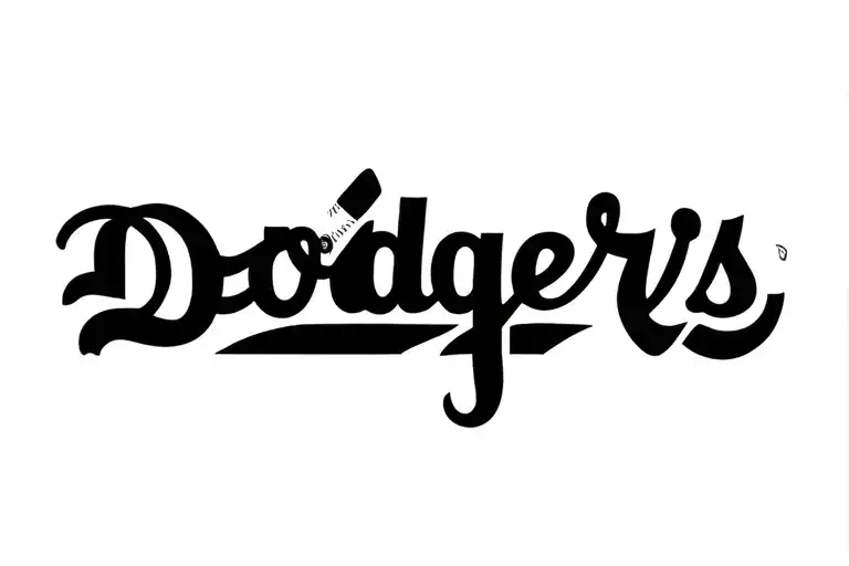 dodgers tattoo design idea