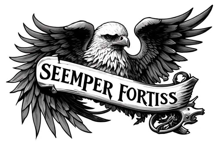 Semper Fortis tattoo design idea