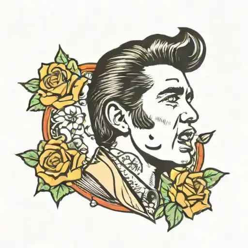 Elvis Presley tattoo design idea