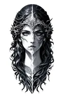 Elden Ring Malenia tattoo design idea