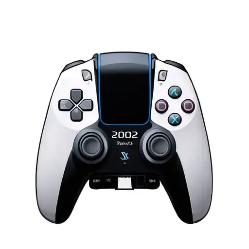 ps5 controller with the year 2002 written on the touch pad tattoo design idea