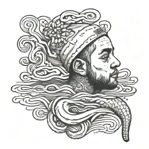 Mac Miller Swimming tattoo design idea