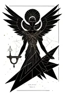 Themis s the goddess tattoo design idea