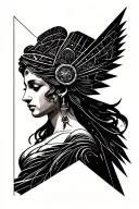 Themis s the goddess tattoo design idea