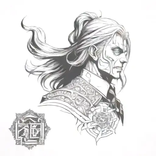 alucard de hellsing tattoo design idea