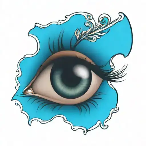 Romanian Gypsy eye tattoo design idea