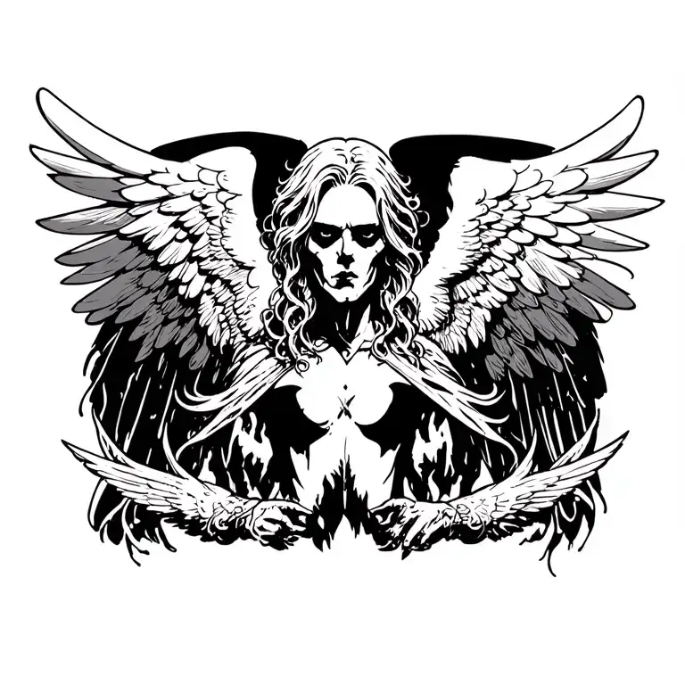 archangel uriel tattoo design idea