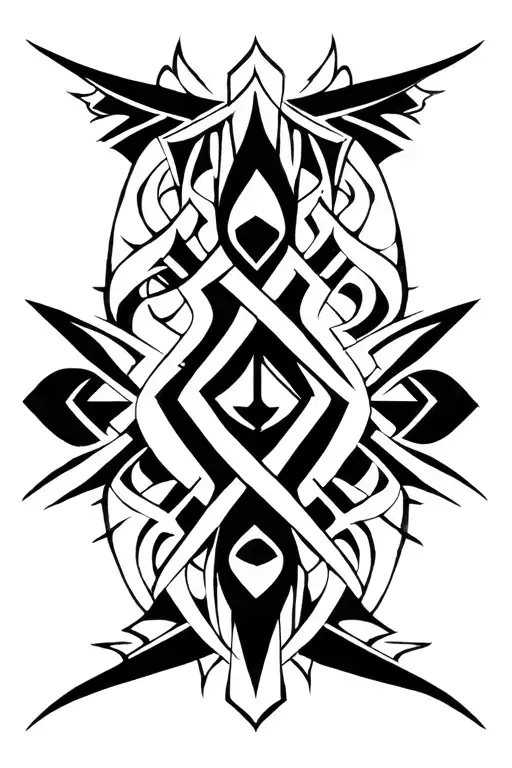 Freya Rune tattoo design idea