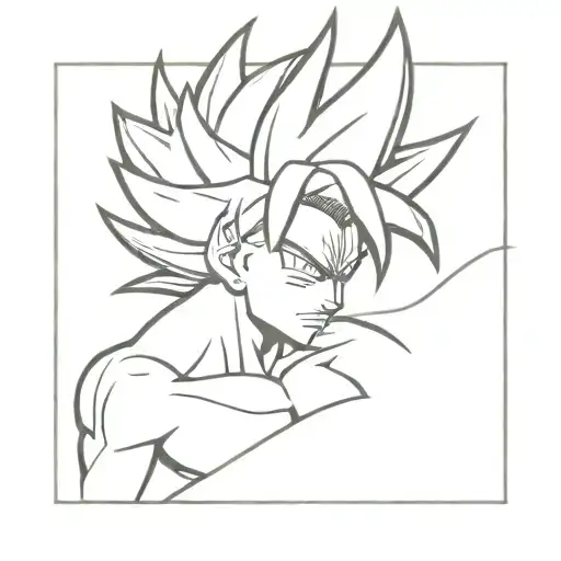 super saiyan tattoo design idea
