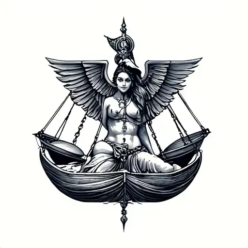 libra, philippines, seafarer tattoo design idea