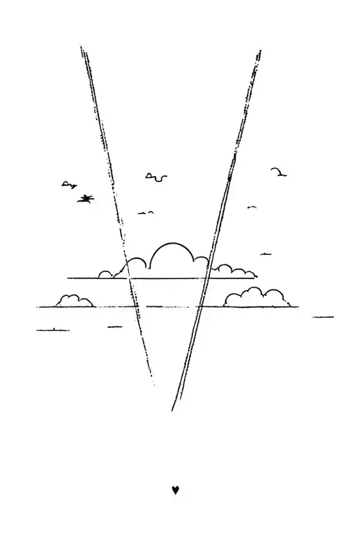 the sky is the limit  tattoo design idea