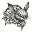 stich, minimalistic tattoo design idea