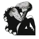 alone im strong enough tattoo design idea