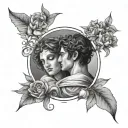 Eurydice And Orpheus tattoo design idea