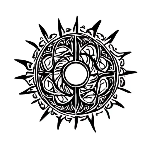 single sided deafness mute symbol tattoo design idea