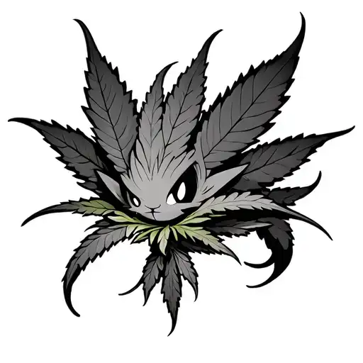 Pokemon Weed tattoo design idea