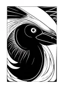 1. Central Figure: Thoth’s Ibis Head and Face	•	Ibis Head Detail:	•	Line Work: Use fine, crisp line work to define the tattoo design idea