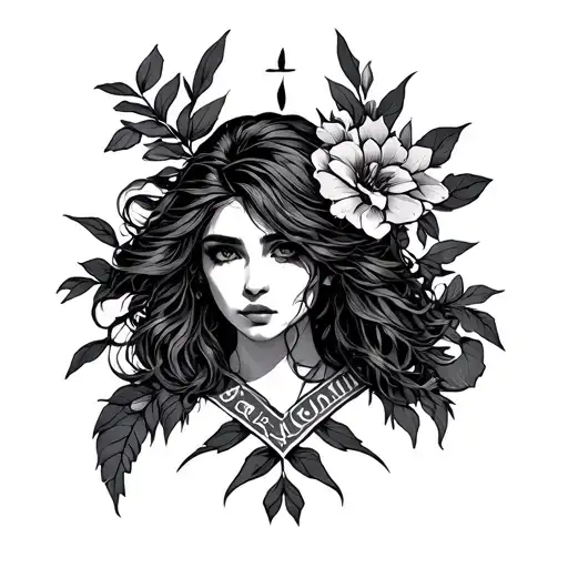Surrender tattoo design idea