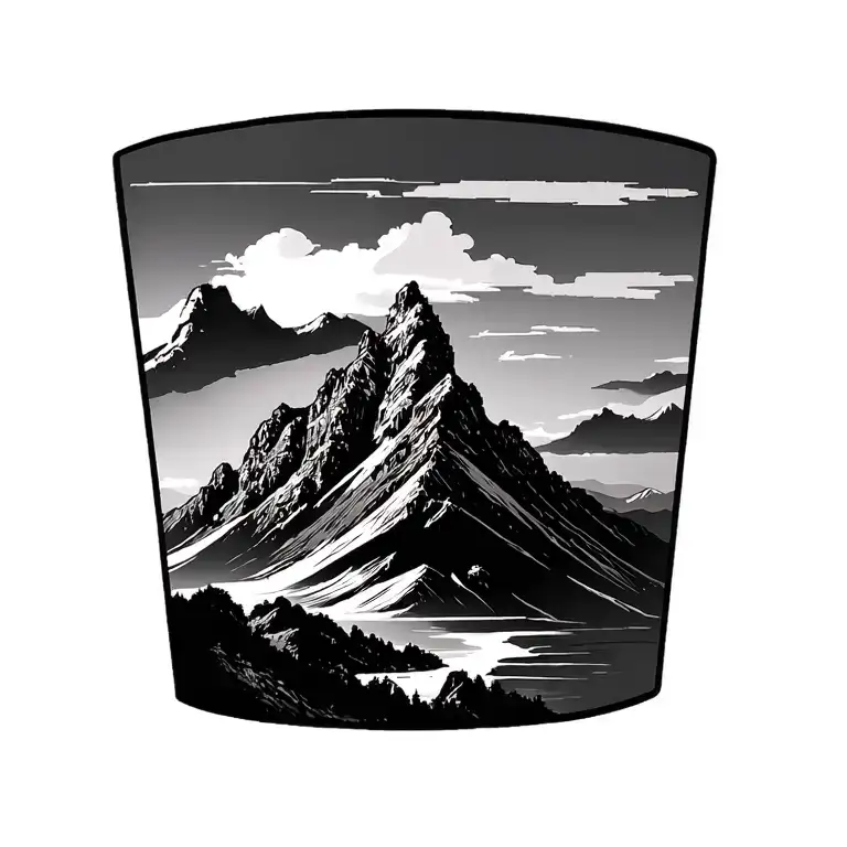 Table Mountain tattoo design idea