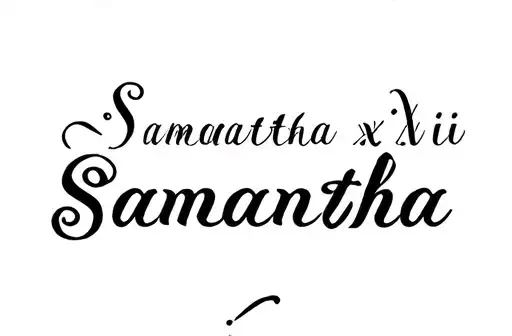 "Samantha
xvii_iii_mmxxiv" tattoo design idea