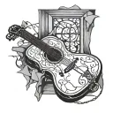 Broken Window Serenade tattoo design idea