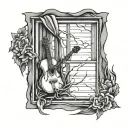 Broken Window Serenade tattoo design idea