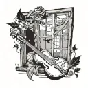 Broken Window Serenade tattoo design idea