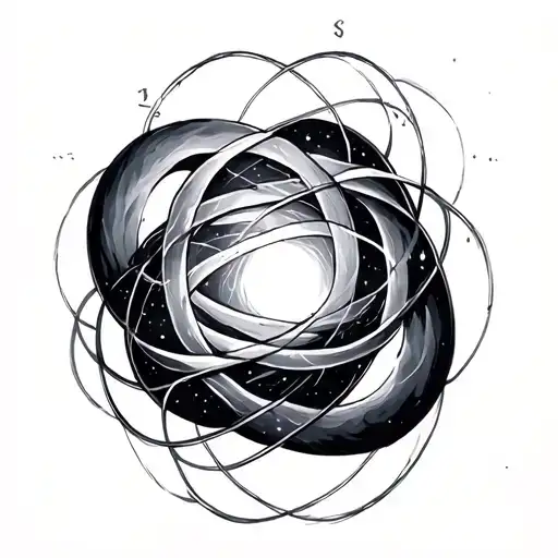 quantum entanglement tattoo design idea