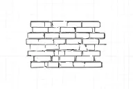 wall bricks tattoo design idea