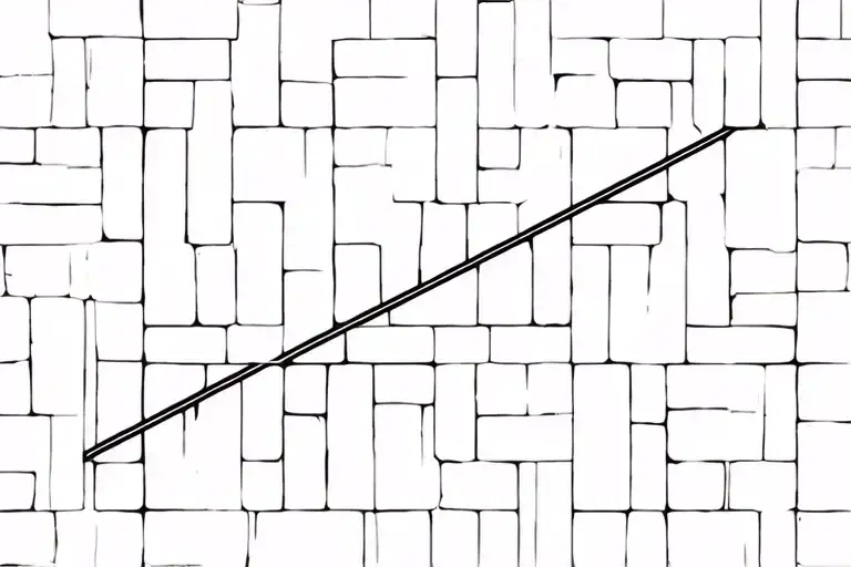 wall bricks tattoo design idea