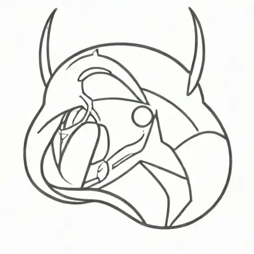 neon genesis evangelion tattoo design idea